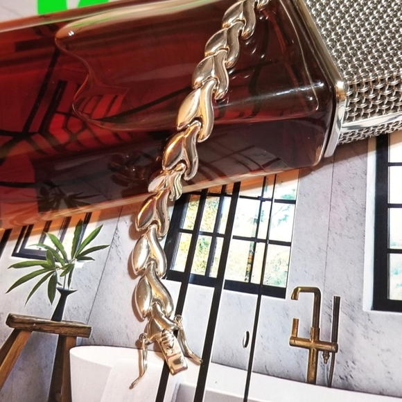 Vintage STERLING SILVER Unique Link Bracelet - Picture 6 of 8